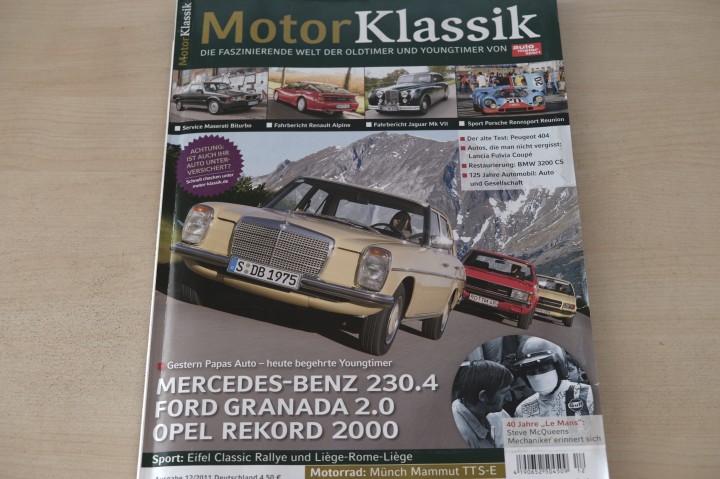 Deckblatt Motor Klassik (12/2011)